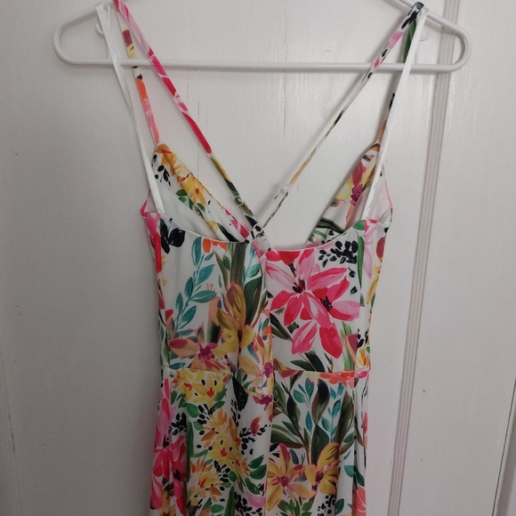 Rebecca B. Floral Maxi Dress with Slit, size 4 - Picture 6 of 8